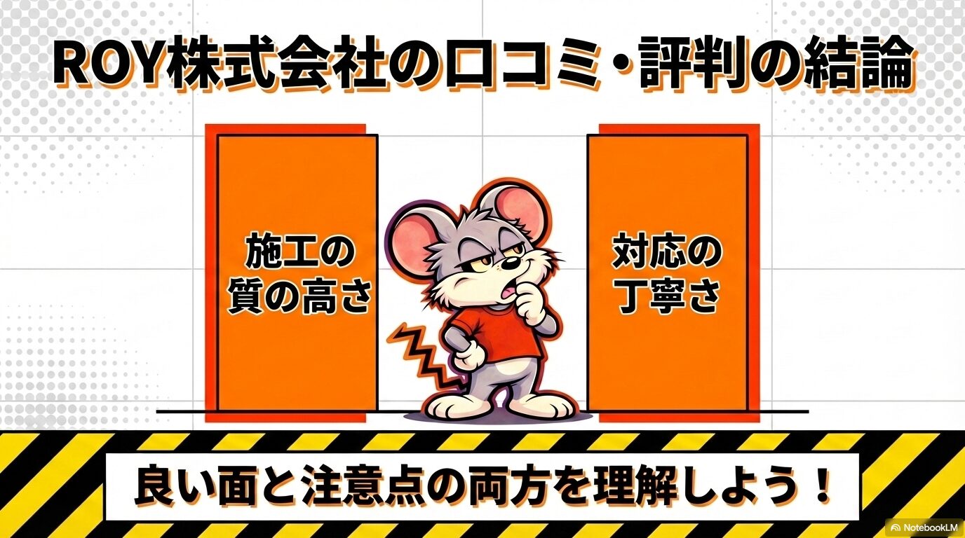 ROYのネズミ駆除は施工の質の高さと対応の丁寧さが高評価