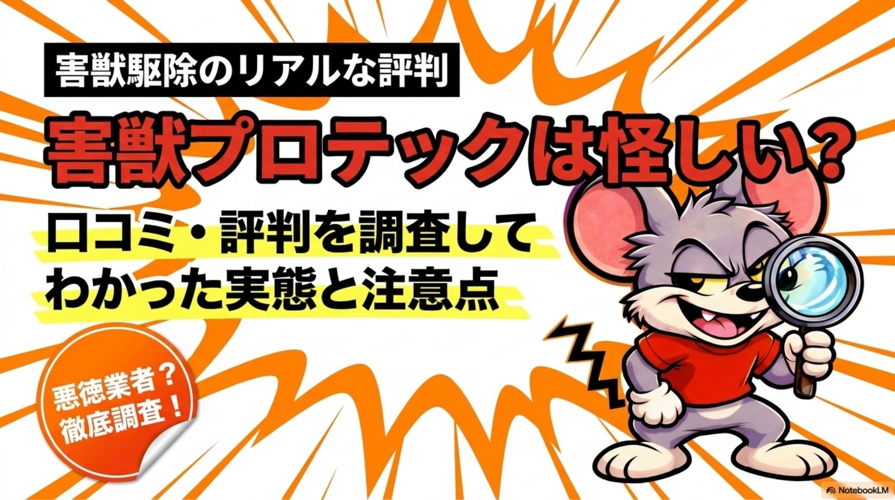 害獣プロテックの害獣駆除に対する口コミや評判から安心して依頼できる業者なのか分析