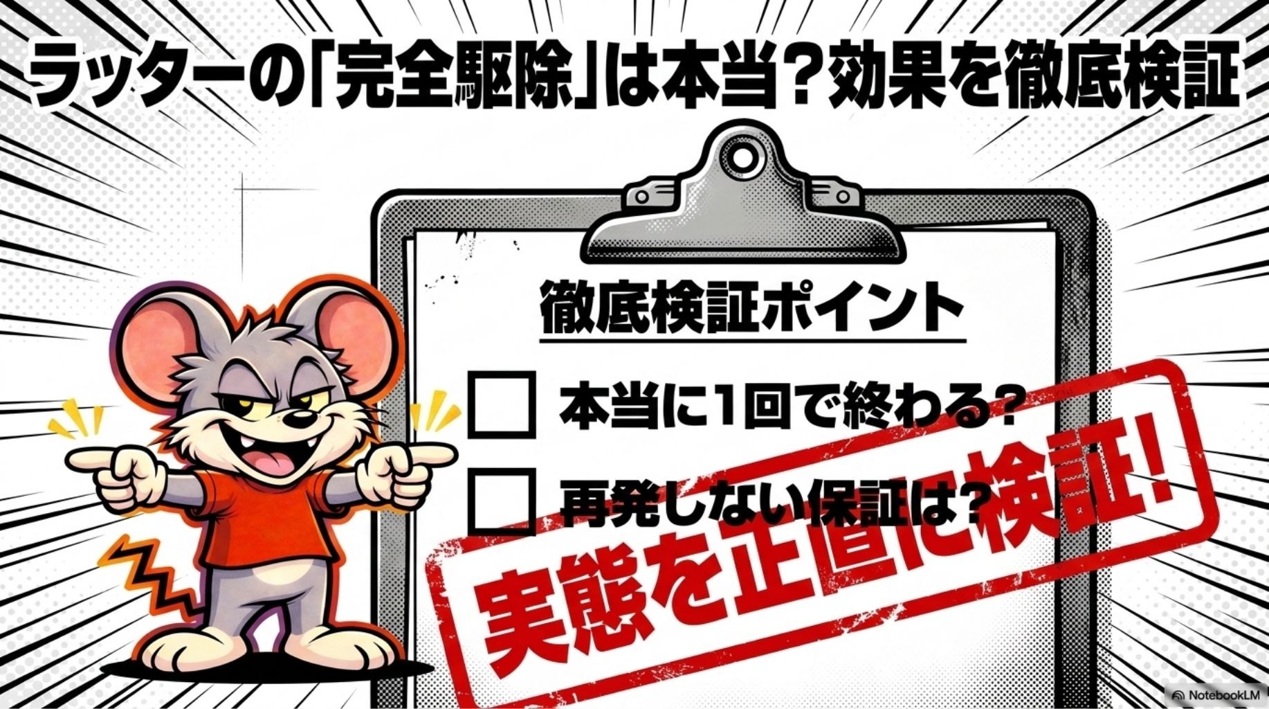 ラッターの「完全駆除」は本当？効果を徹底検証