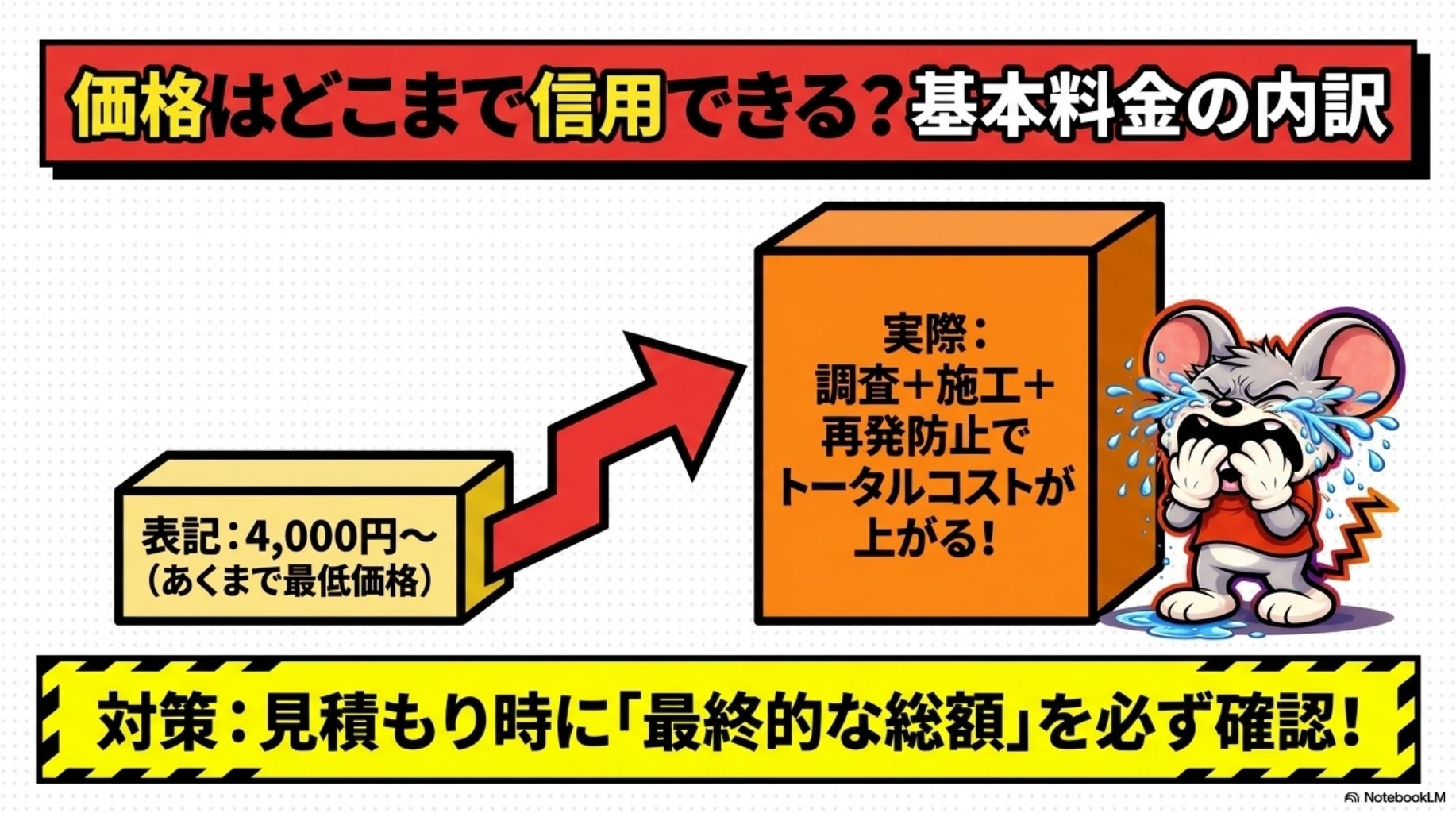 追加料金が発生するケースとは？事前に確認すべきポイント