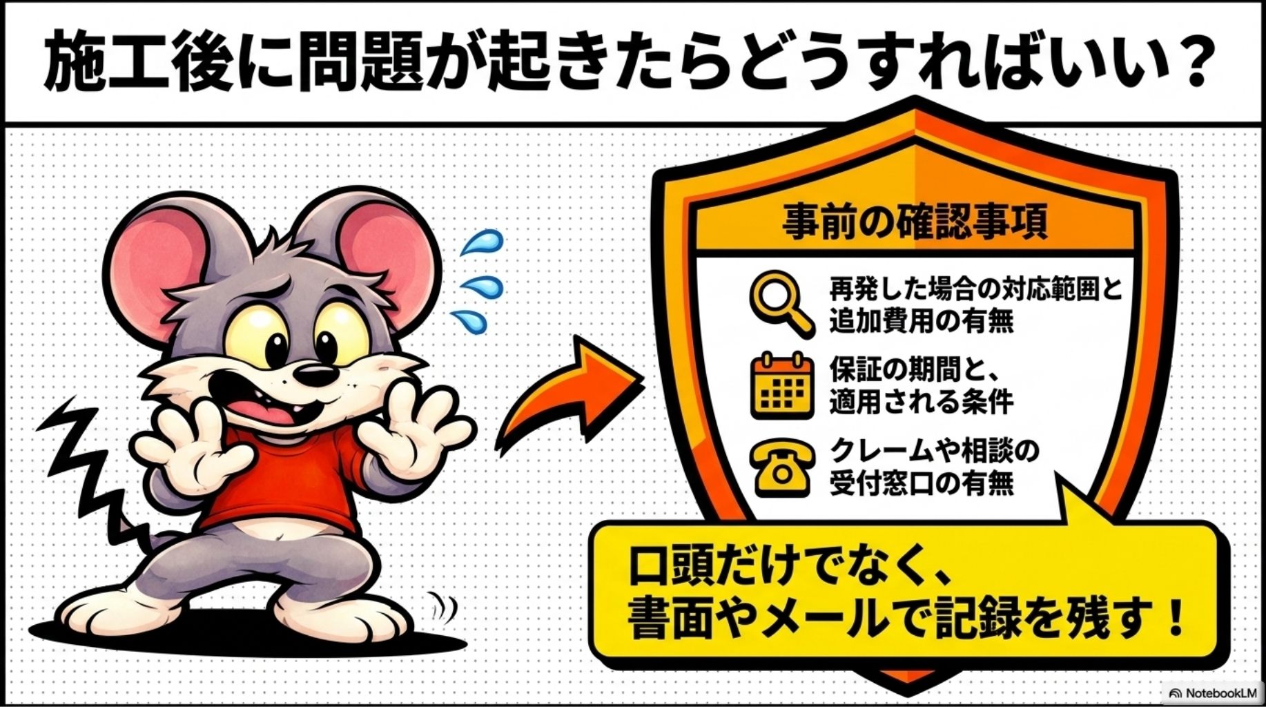施工後に問題が起きたらどうすればいい？