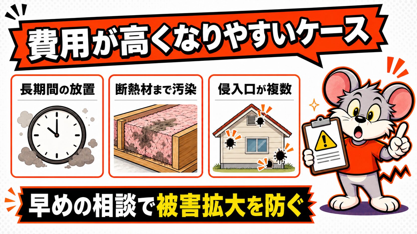 ペスコンProの費用が想定より高くなりやすいケースと注意点の図解