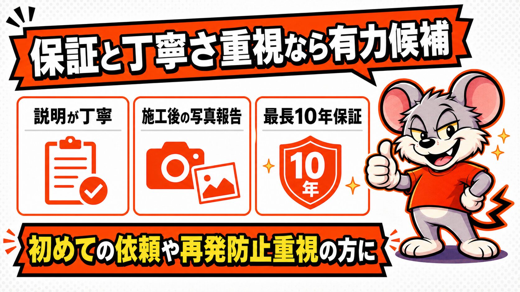 保証と丁寧な対応を重視する人にペスコンProが向く理由の図解