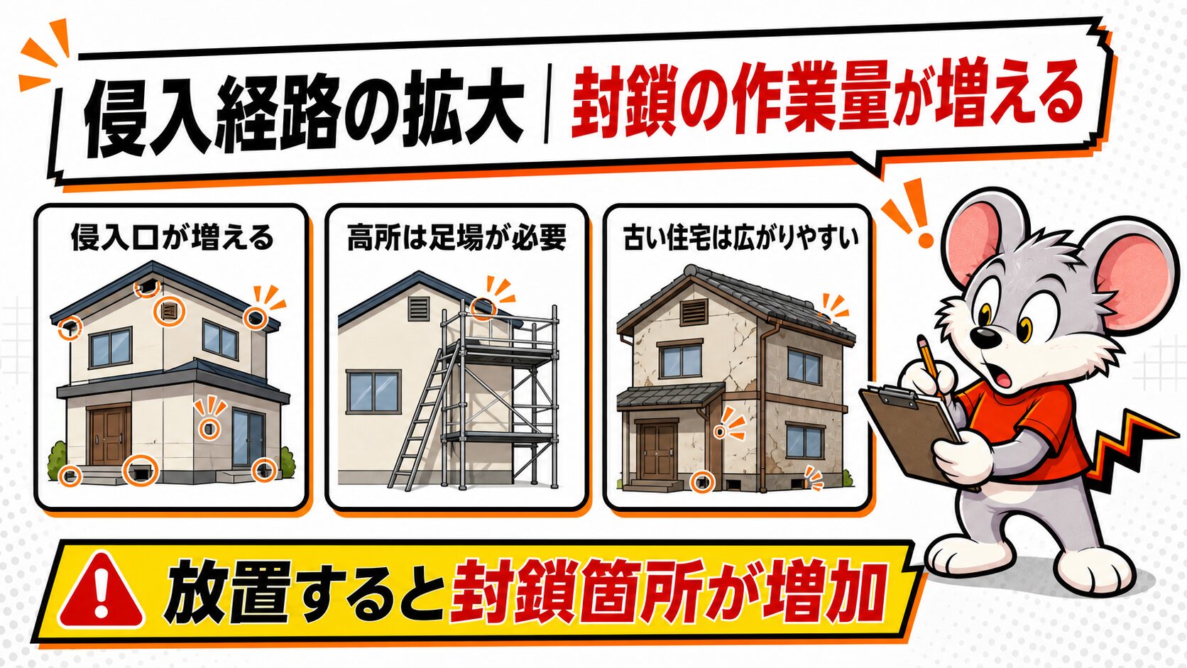 侵入経路の拡大|封鎖の作業量が増える