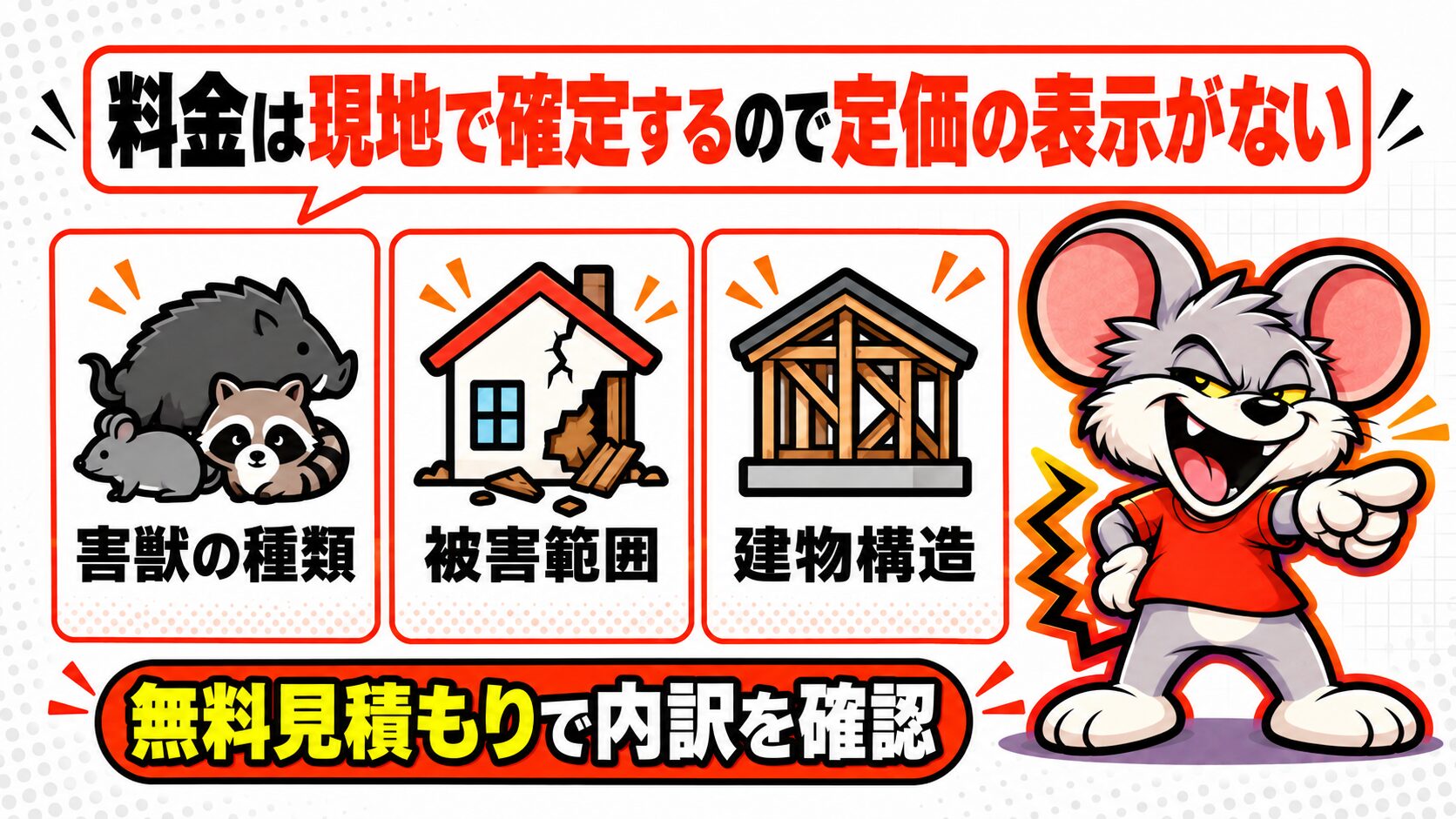 料金は現地で確定するので定価の表示がない
