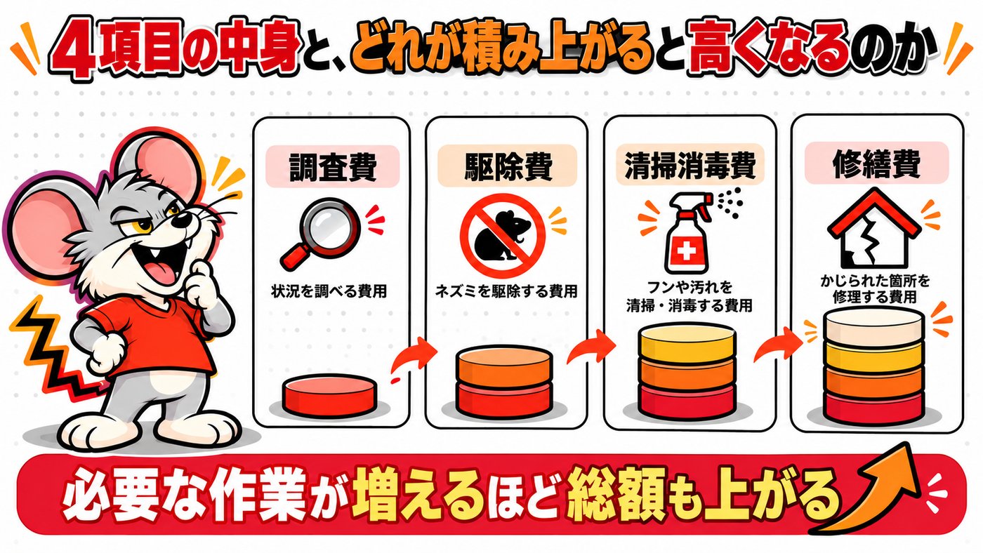 4項目の中身と、どれが積み上がると高くなるのか