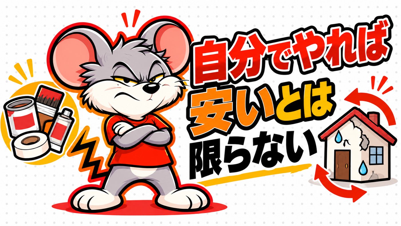 自分でやれば安いとは限らない